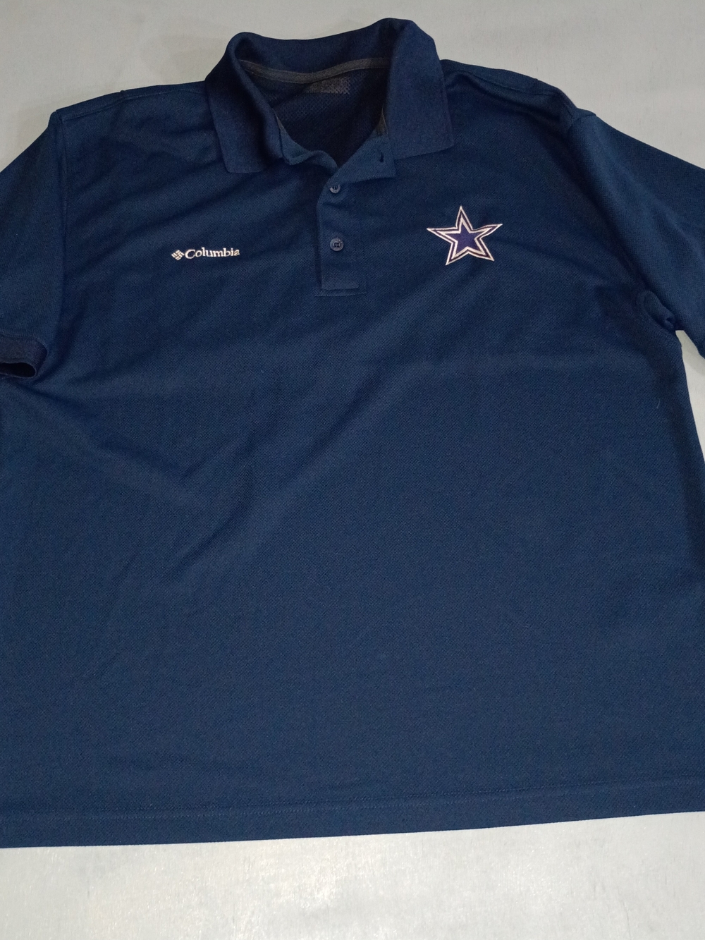 Columbia PFG Men’s Navy Polo Shirt with Embroidered Star
